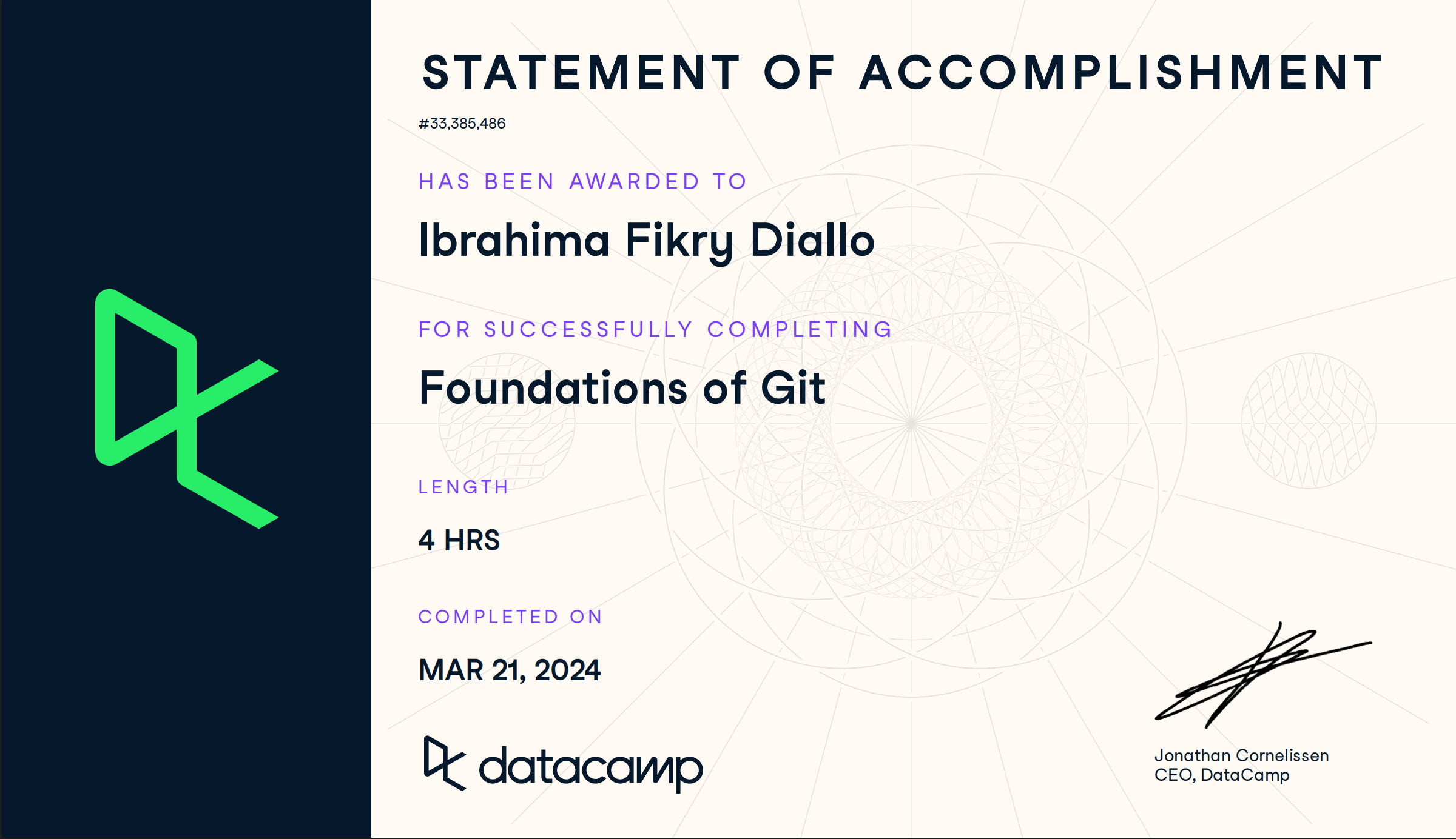 Foundations of Git Certificate
